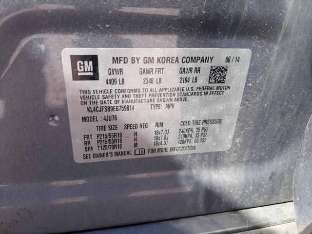 VIN KL4CJFSB9EB759814 2014 BUICK ENCORE no.13