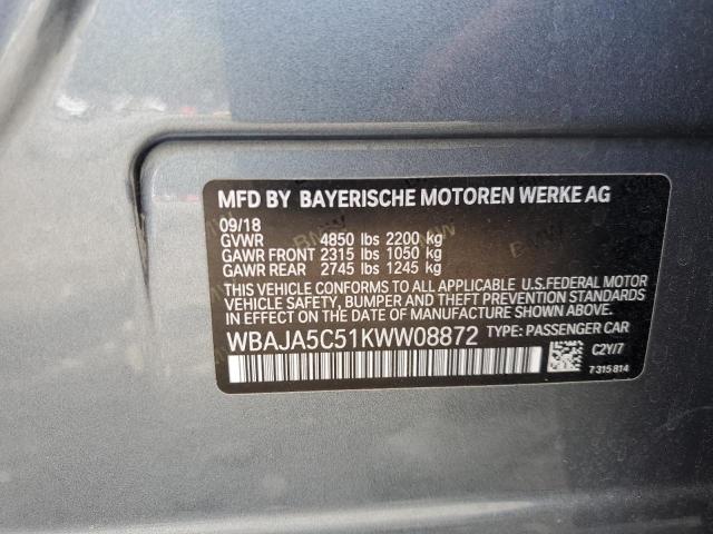 2019 BMW 530 I - WBAJA5C51KWW08872