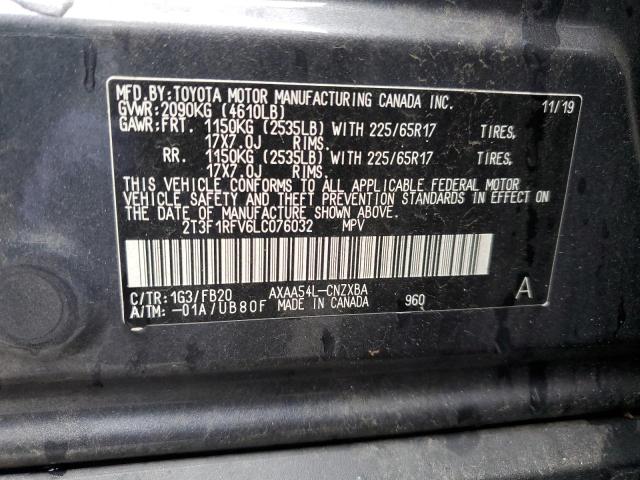 VIN 2T3F1RFV6LC076032 2020 Toyota RAV4, LE no.13