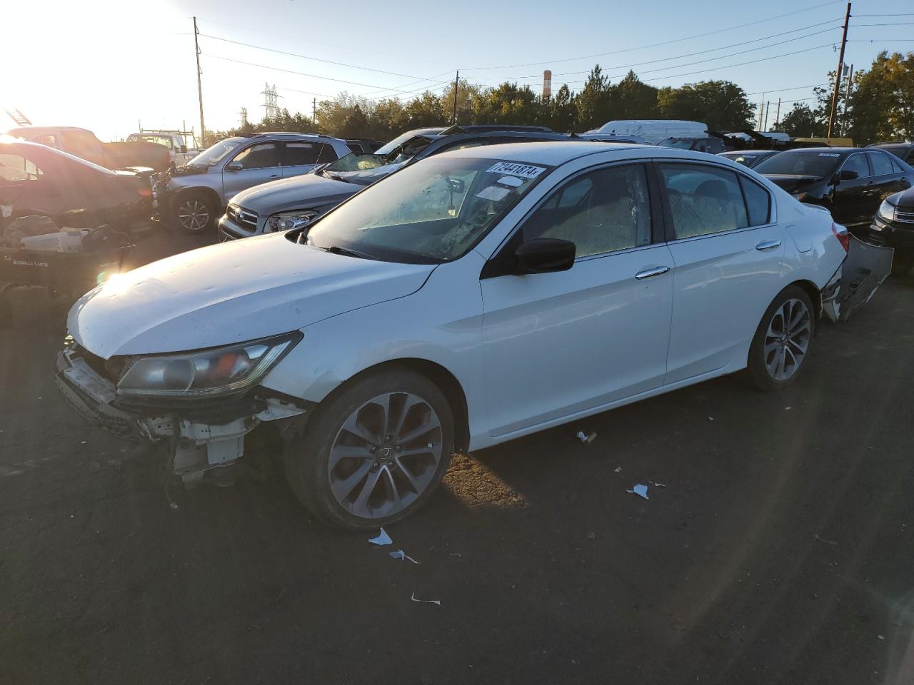 Lot #2872098131 2014 HONDA ACCORD SPO