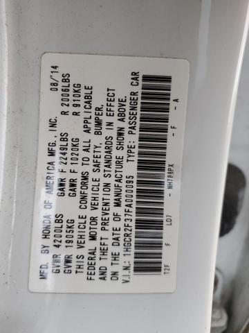 2015 HONDA ACCORD LX - 1HGCR2F37FA000095