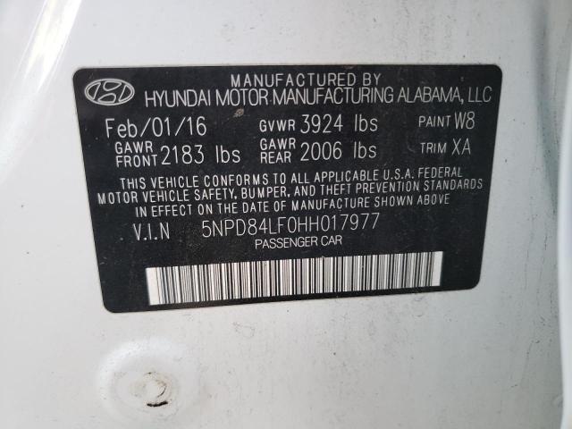 2017 HYUNDAI ELANTRA SE - 5NPD84LF0HH017977
