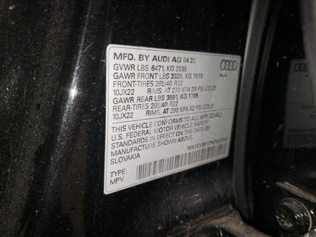 2022 AUDI Q8 PREMIUM - WA1EVBF17ND023546