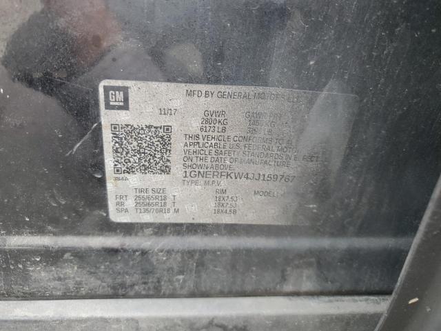 2018 CHEVROLET TRAVERSE L - 1GNERFKW4JJ159767