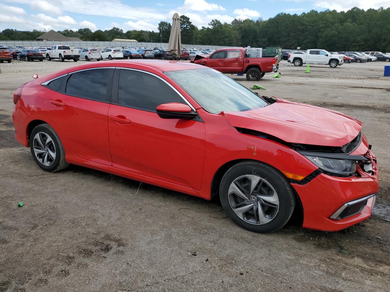 Lot #2919155814 2020 HONDA CIVIC LX