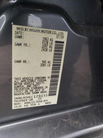 2020 NISSAN ALTIMA SR - 1N4BL4CV4LC129155