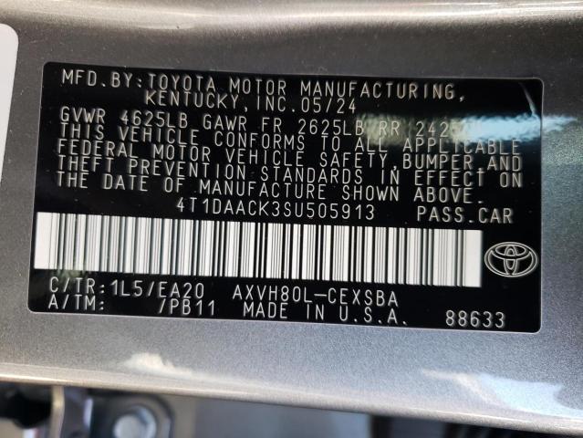 VIN 4T1DAACK3SU505913 2025 TOYOTA CAMRY no.13