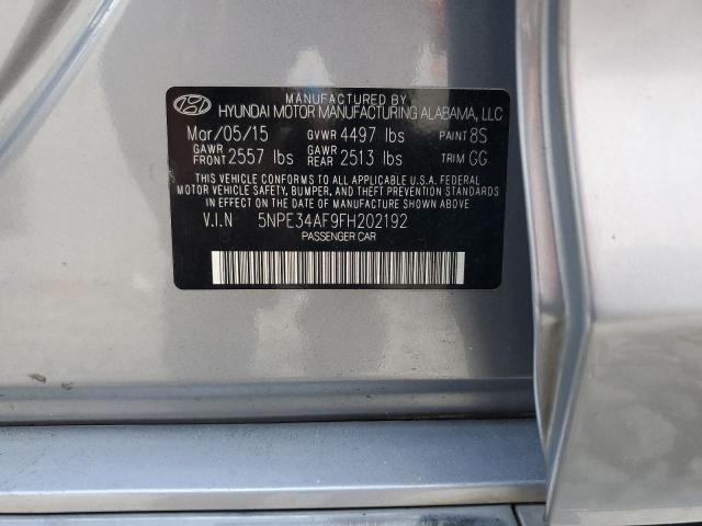 2015 HYUNDAI SONATA SPO - 5NPE34AF9FH202192