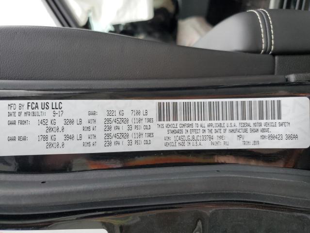 2018 DODGE DURANGO SR 1C4SDJGJ8JC133784