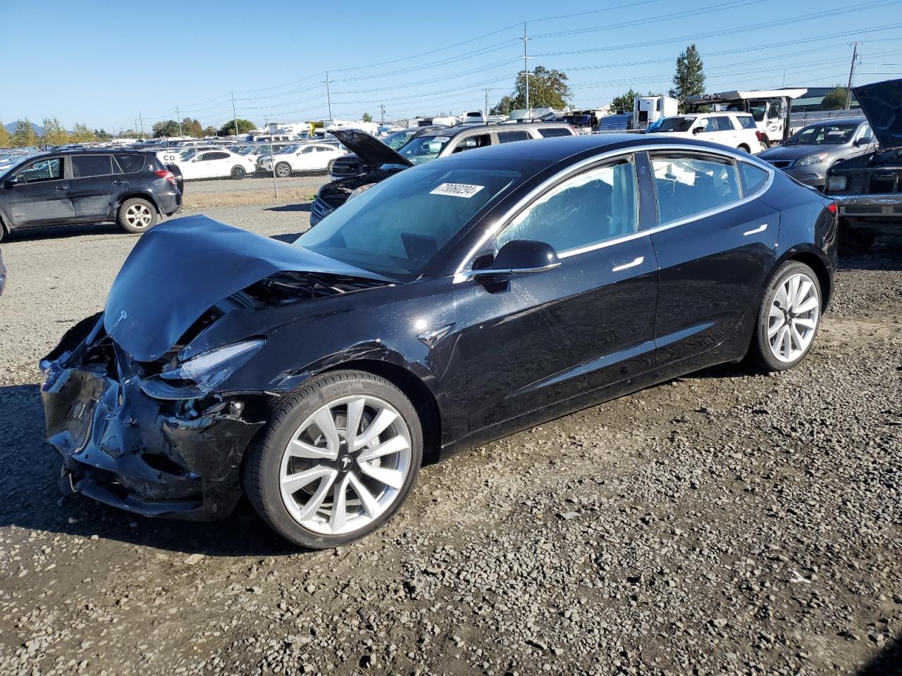 Lot #2960346746 2018 TESLA MODEL 3