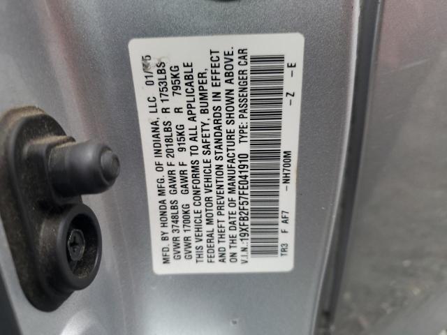 2015 HONDA CIVIC LX - 19XFB2F57FE041910
