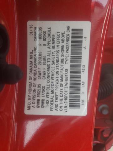 2016 HONDA CIVIC EX - 2HGFC1F37GH634728