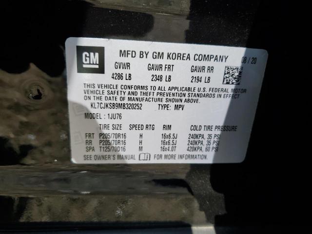 2021 CHEVROLET TRAX LS - KL7CJKSB9MB320252