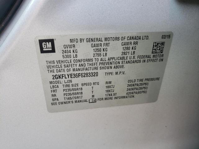 2015 GMC TERRAIN SL - 2GKFLYE36F6283320
