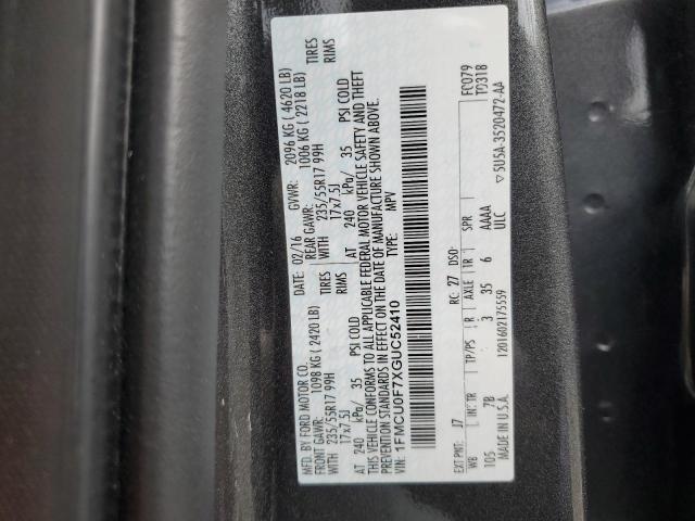 2016 FORD ESCAPE S - 1FMCU0F7XGUC52410