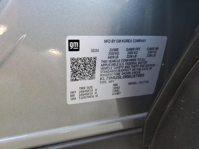 2024 CHEVROLET TRAILBLAZE - KL79MUSL0RB187989