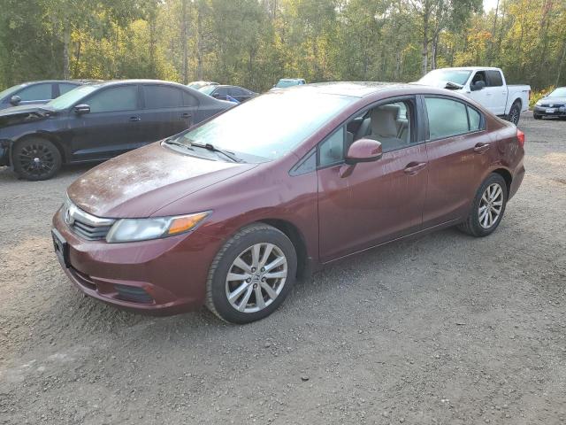 HONDA CIVIC LX 2012 red sedan 4d gas 2HGFB2F51CH006832 photo #1