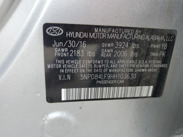 2017 HYUNDAI ELANTRA SE - 5NPD84LF9HH103630