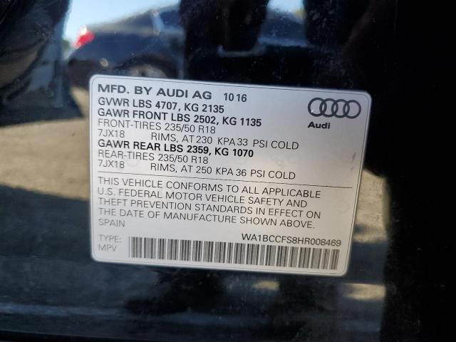 VIN WA1BCCFS8HR008469 2017 Audi Q3, Premium no.13