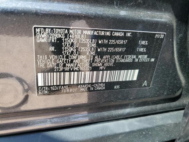 2021 TOYOTA RAV4 XLE - 2T3P1RFV1MC165321