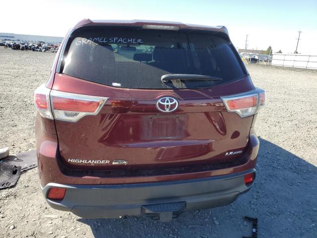 VIN 5TDBKRFH6ES022495 2014 Toyota Highlander, LE no.6