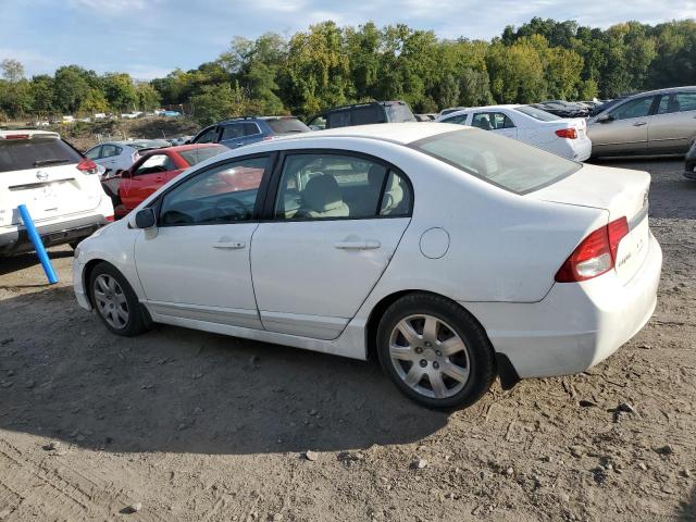 HONDA CIVIC LX 2010 white sedan 4d gas 2HGFA1F5XAH551258 photo #3