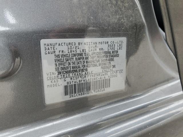 VIN 3N1CN8BV0ML918218 2021 Nissan Versa, S no.12