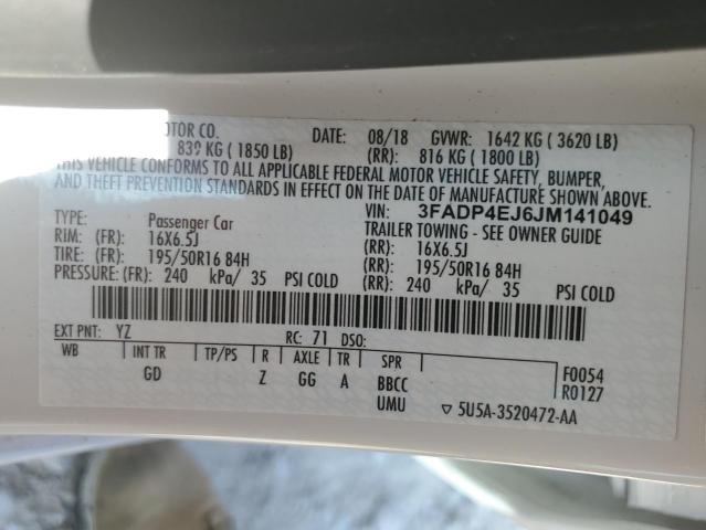 2018 FORD FIESTA SE - 3FADP4EJ6JM141049