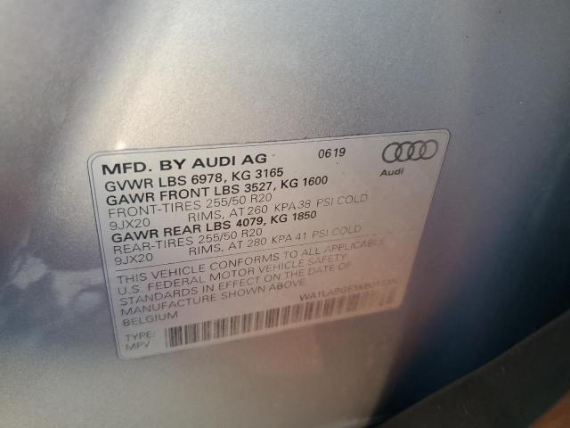 VIN WA1LABGE3KB017352 2019 Audi E-Tron, Premium Plus no.13