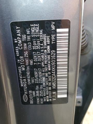 2019 HYUNDAI TUCSON SE - KM8J2CA4XKU931629
