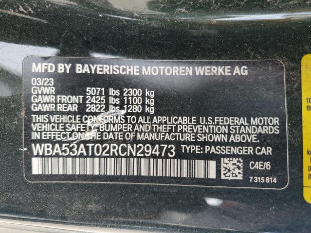 2024 BMW M440I WBA53AT02RCN29473