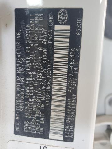 2018 TOYOTA CAMRY L - 4T1B11HK6JU638017