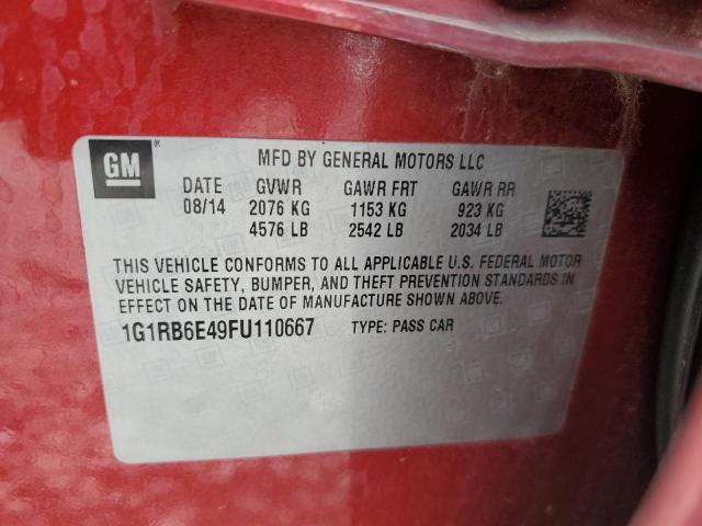 VIN 1G1RB6E49FU110667 2015 Chevrolet Volt no.12