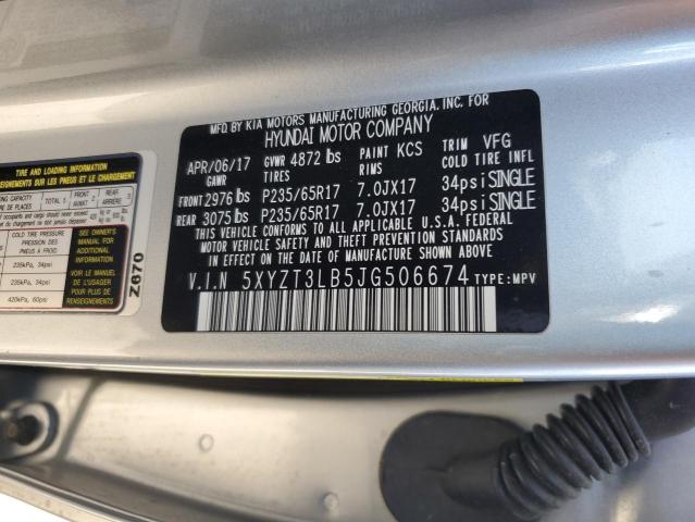 2018 HYUNDAI SANTA FE S - 5XYZT3LB5JG506674