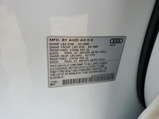 2015 AUDI Q7 PREMIUM - WA1LGAFEXFD025601