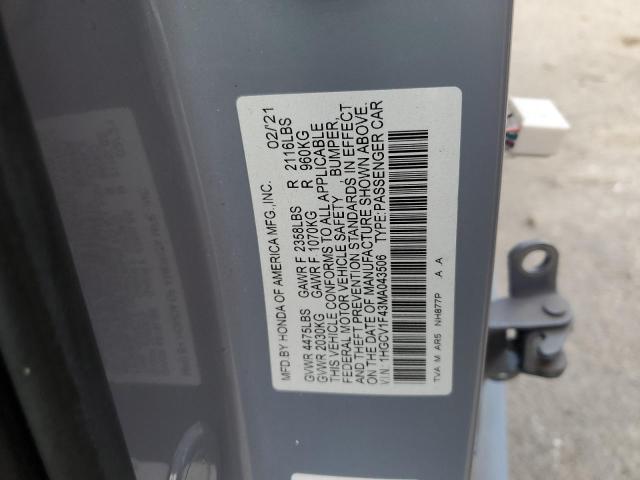 2021 HONDA ACCORD SPO - 1HGCV1F43MA043506