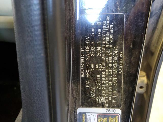 2022 KIA FORTE FE - 3KPF24ADXNE467471