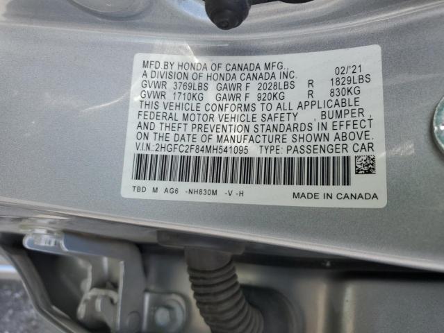 2021 HONDA CIVIC SPOR - 2HGFC2F84MH541095