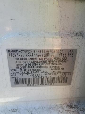 2017 NISSAN SENTRA S - 3N1AB7APXHY403510