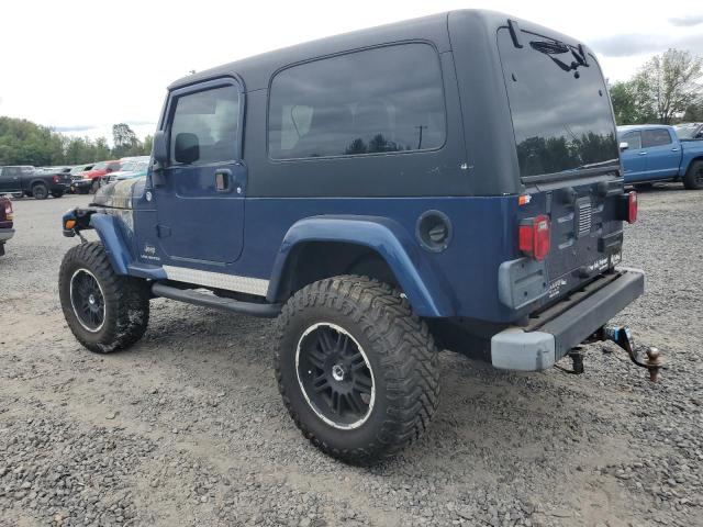 JEEP WRANGLER / 2005 blue  gas 1J4FA44S25P335098 photo #3