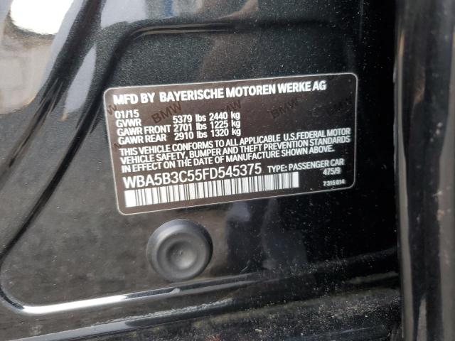 VIN WBA5B3C55FD545375 2015 BMW 5 Series, 535 XI no.12