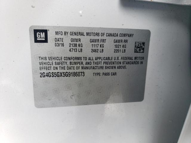 2016 BUICK REGAL PREM 2G4GS5GX5G9186073
