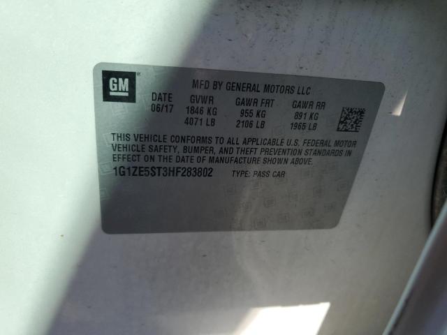 2017 CHEVROLET MALIBU LT - 1G1ZE5ST3HF283802