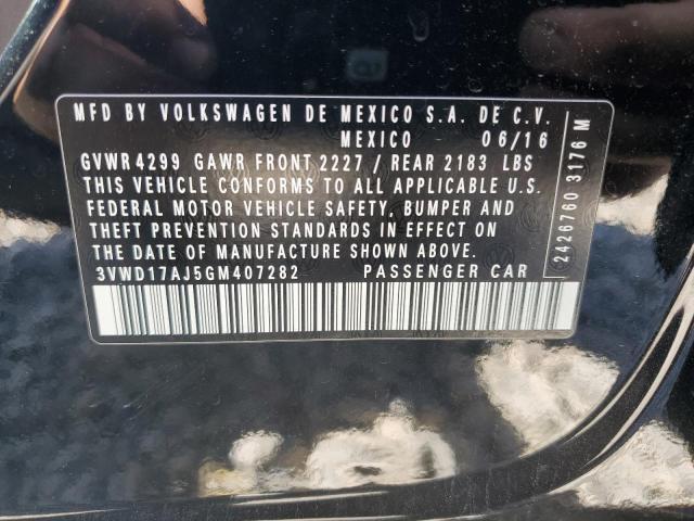 2016 VOLKSWAGEN JETTA SPOR - 3VWD17AJ5GM407282