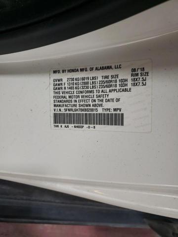 2019 HONDA ODYSSEY EX - 5FNRL6H78KB028815