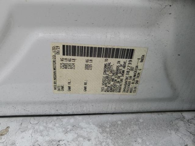 2019 NISSAN MAXIMA S - 1N4AA6AV3KC382739