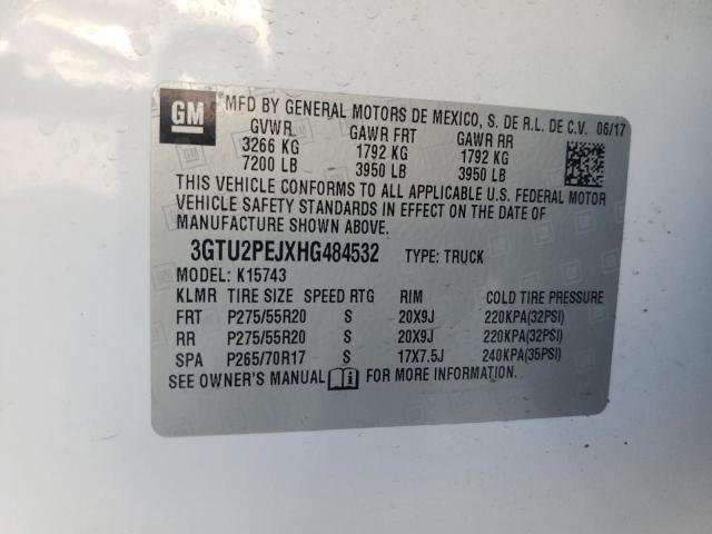 2017 GMC SIERRA K15 - 3GTU2PEJXHG484532