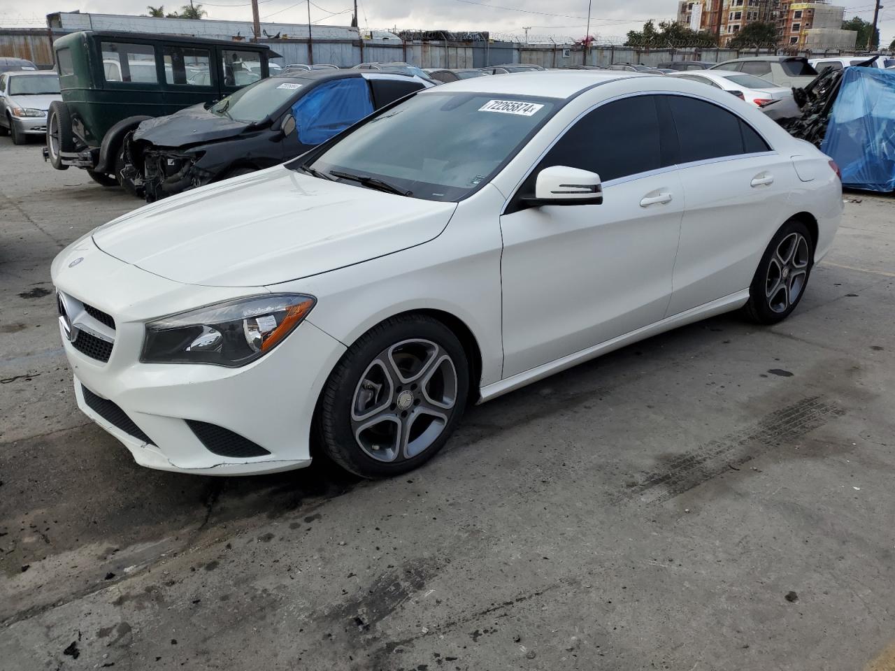 MERCEDES-BENZ CLA 250 2014 white  gas WDDSJ4EB3EN143757 photo #1