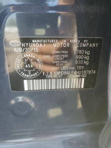 2017 HYUNDAI ELANTRA SE - KMHD84LF4HU187874