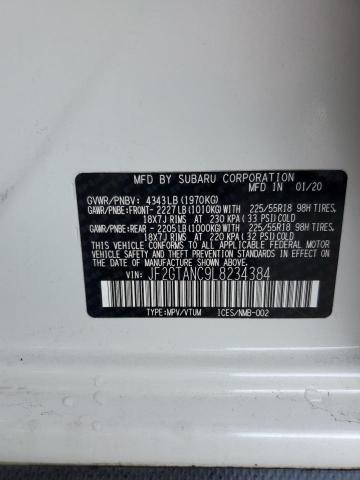 2020 SUBARU CROSSTREK - JF2GTANC9L8234384